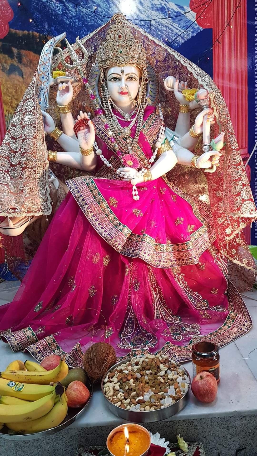 Ambe Maa, Goddess Durga, divine blessing.