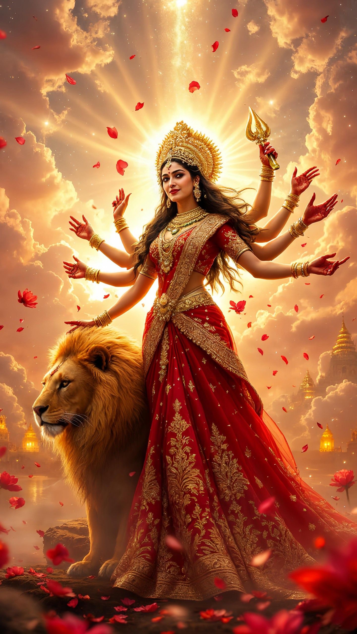 Ambe Maa descends with divine power
