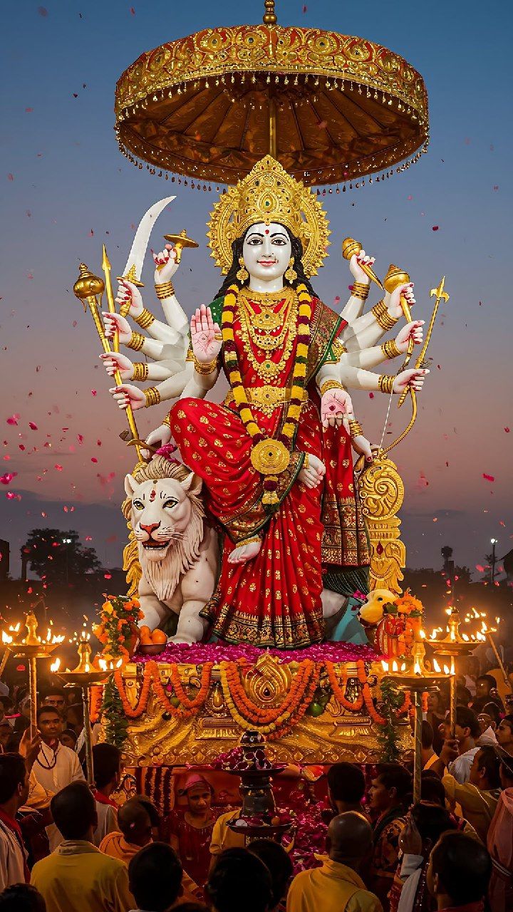 Ambe Maa blessed during festival celebration