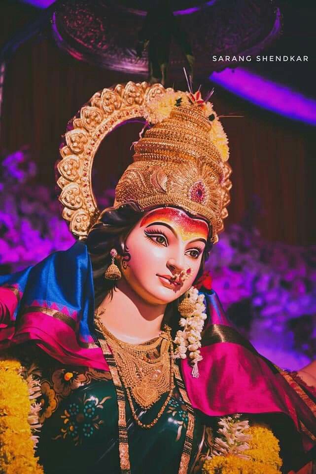 Divine Ambe Maa portrait, radiating peace.