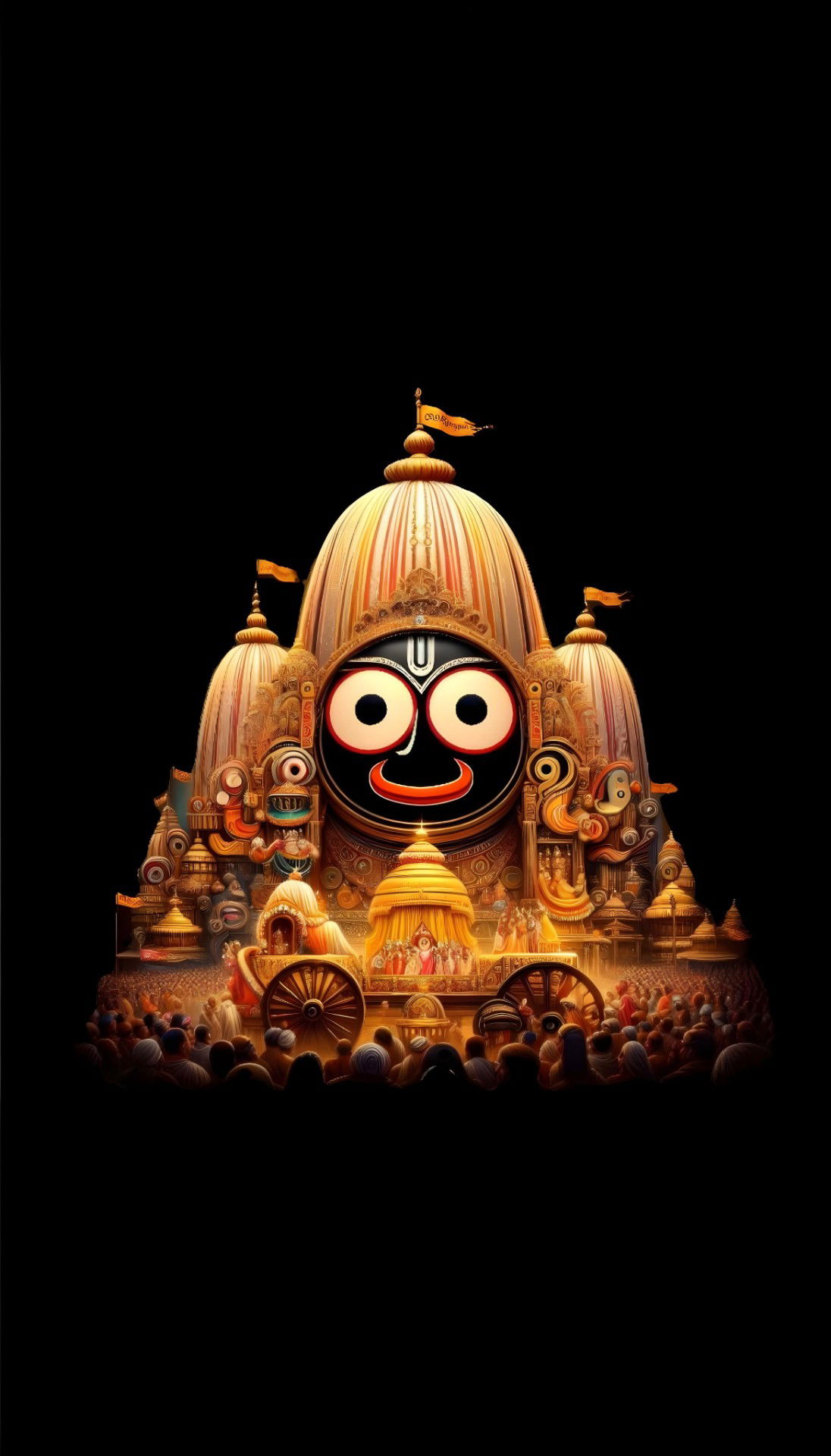 Lord Jagannath face during Rath Yatra