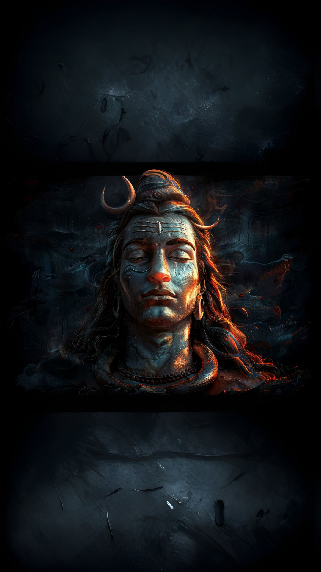 Peaceful Lord Shiva portrait wallpaper