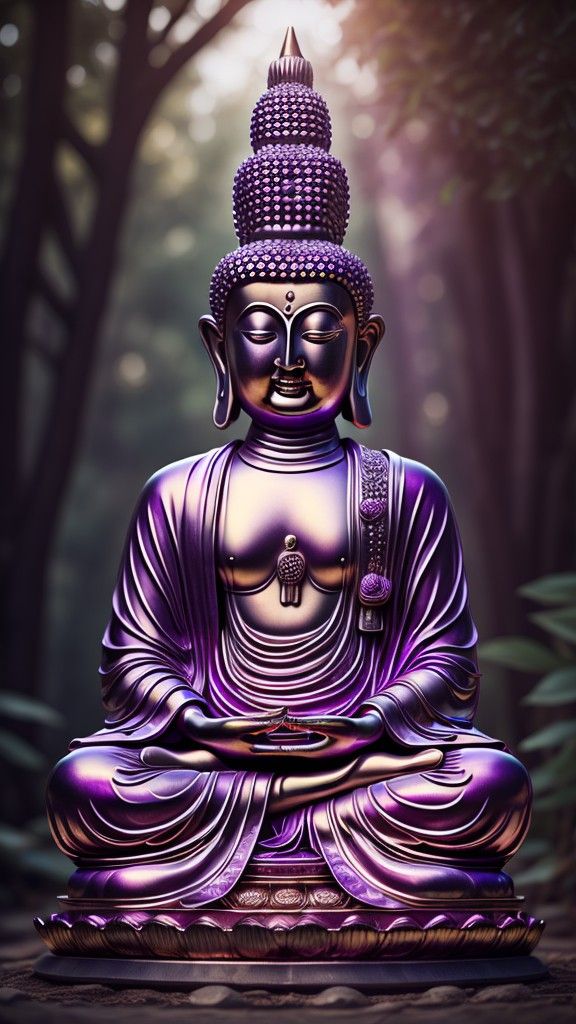 Buddha in peaceful meditation pose.