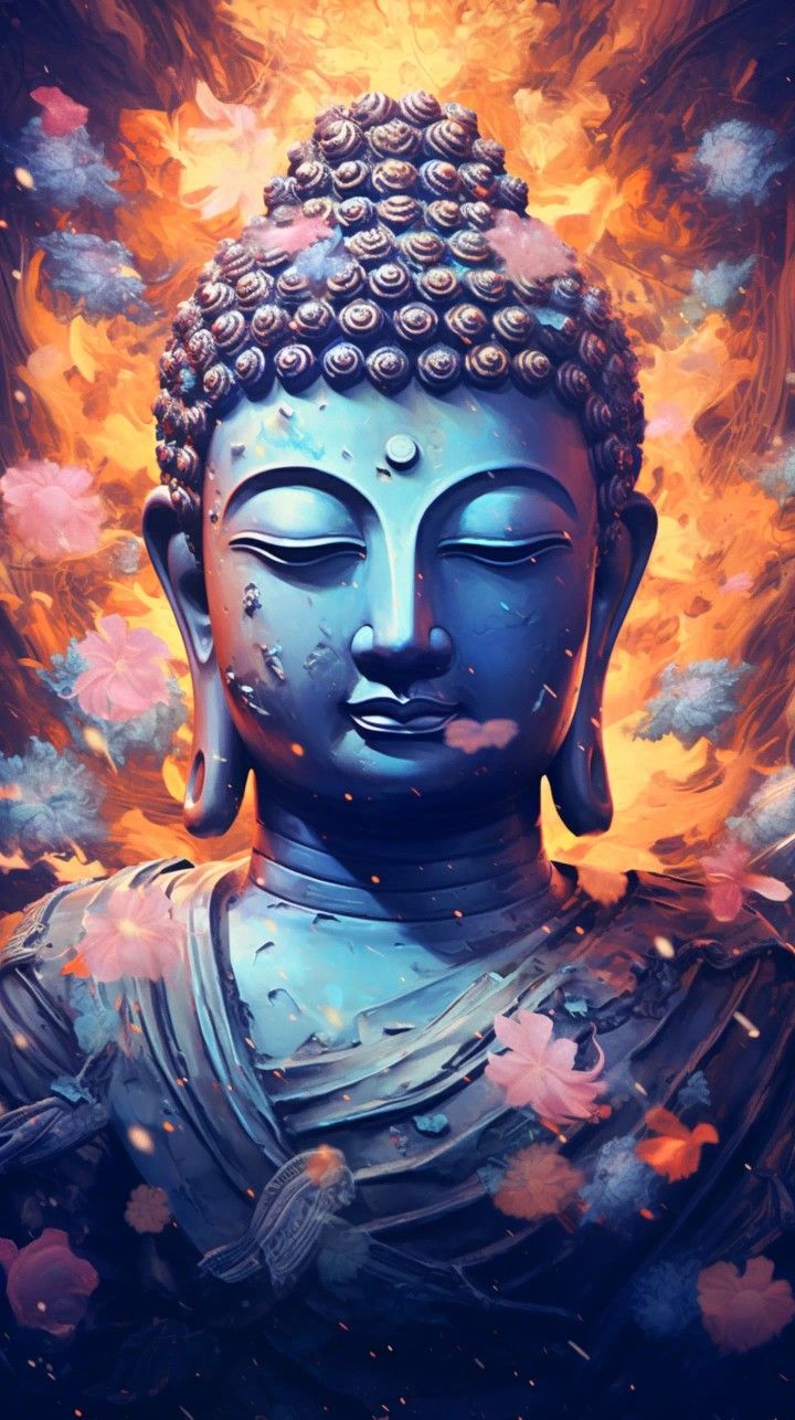 Buddha face serene peaceful wallpaper