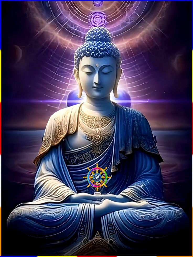 Buddha in meditative lotus position