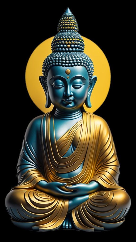 Meditating Buddha serene peaceful wallpaper