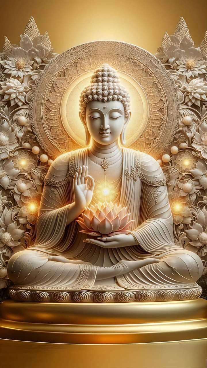 Buddha in meditative lotus position