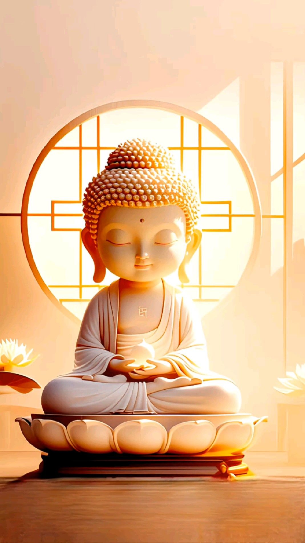 Buddha in peaceful meditation pose