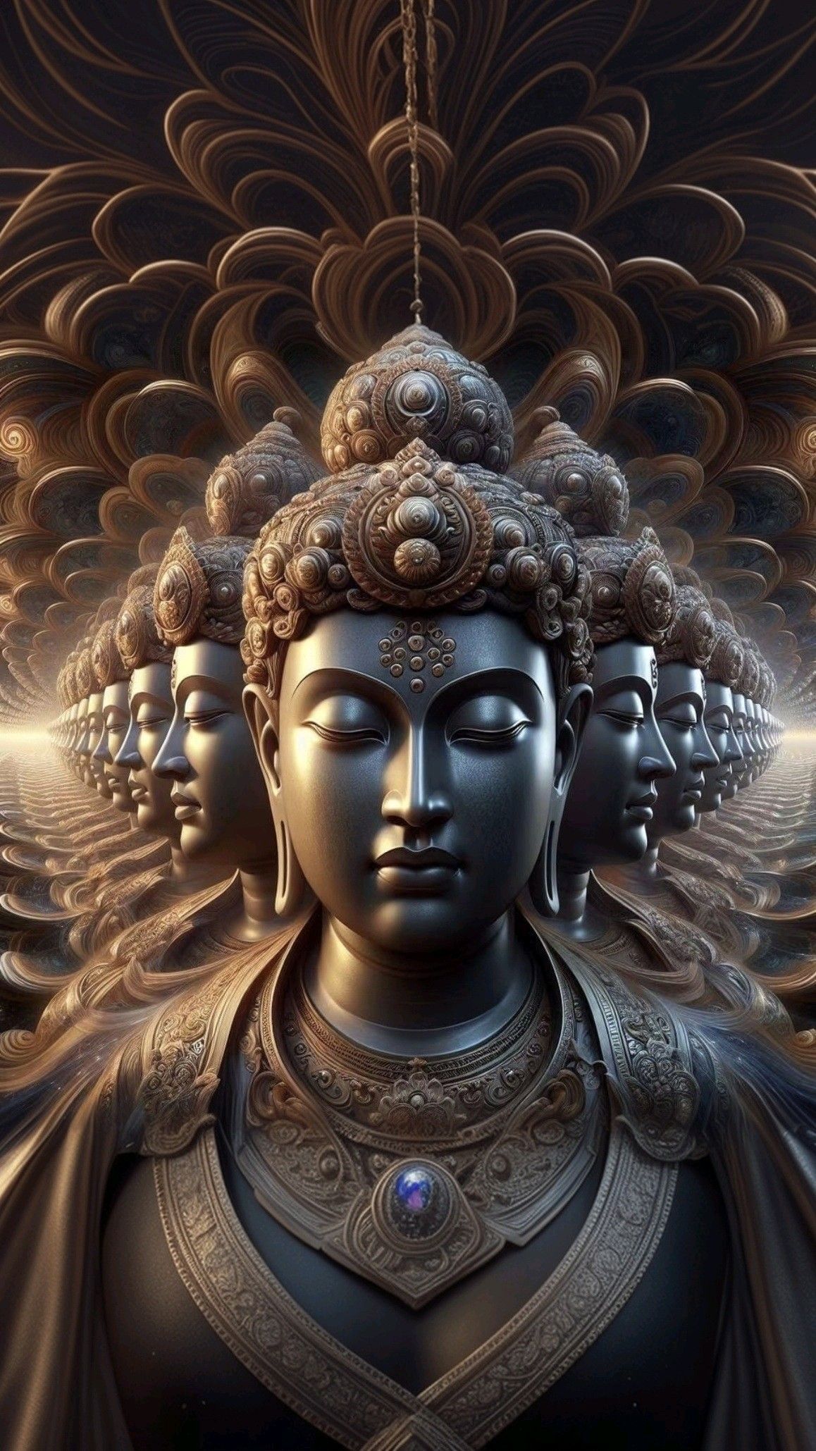 Buddha radiating peace and wisdom