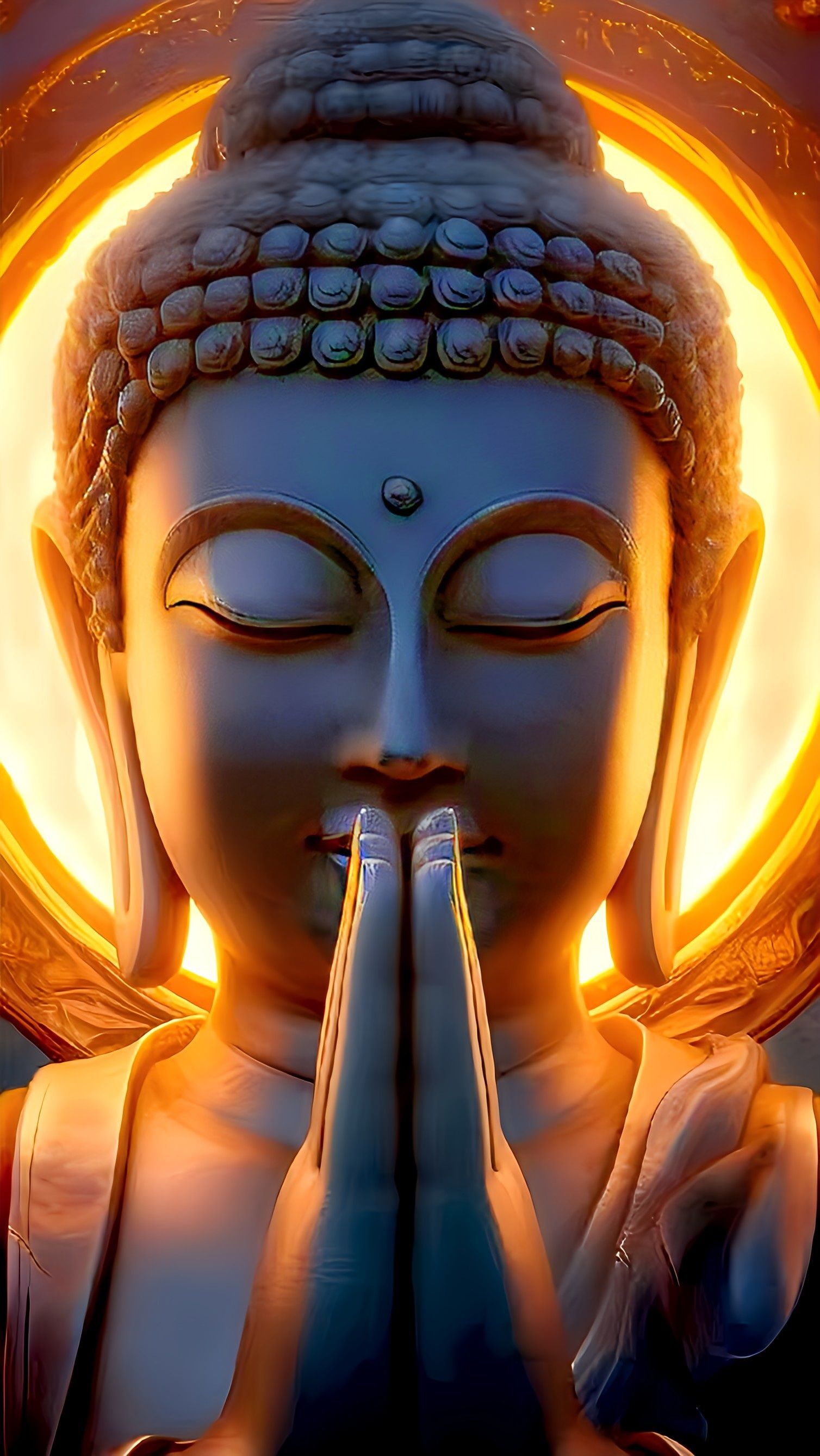 Buddha in peaceful meditation pose