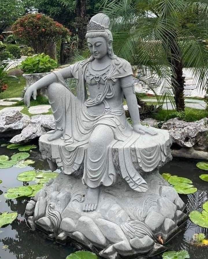 Buddha seated on a lotus flower