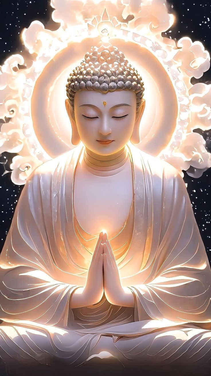 Buddha in peaceful meditative posture.
