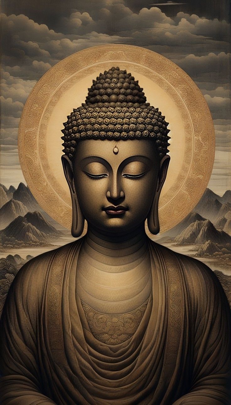 Buddha in peaceful meditative state