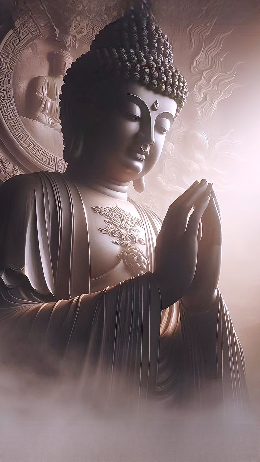 Buddha in peaceful meditative pose