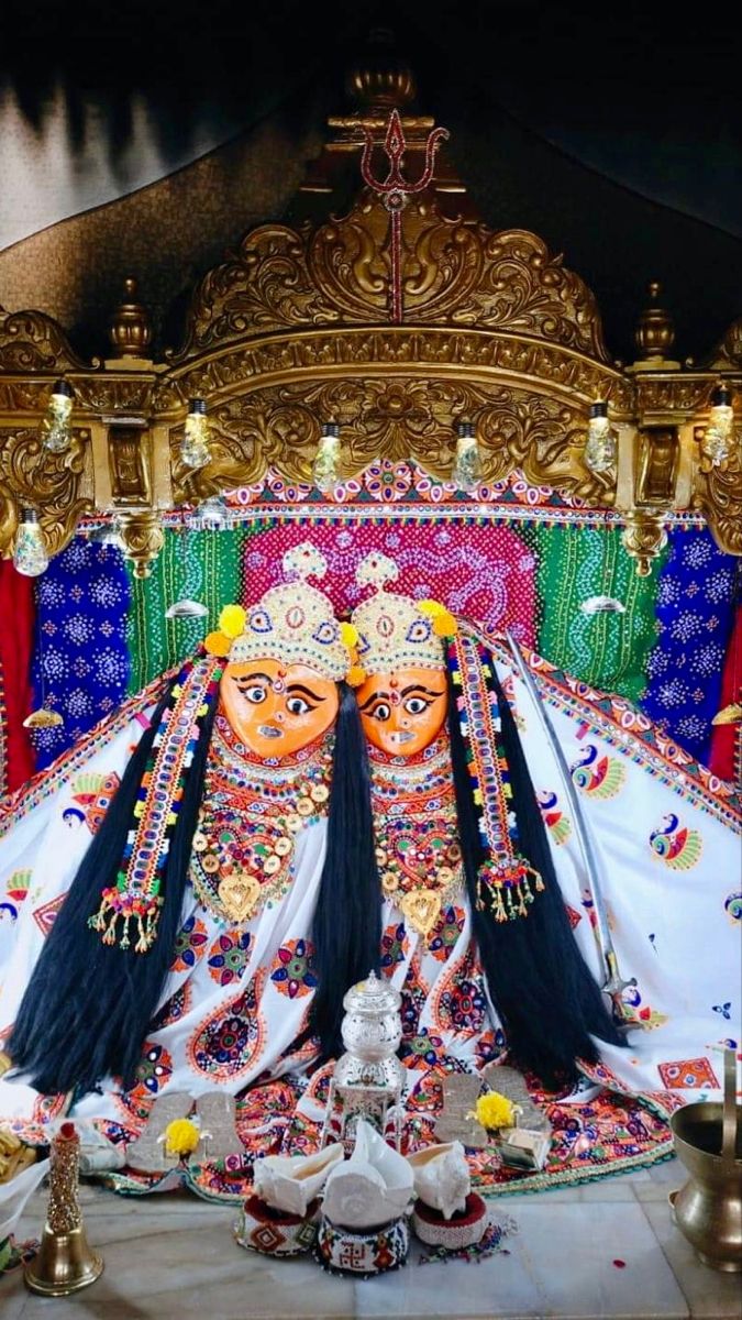 Chamunda Maa dual-faced temple image