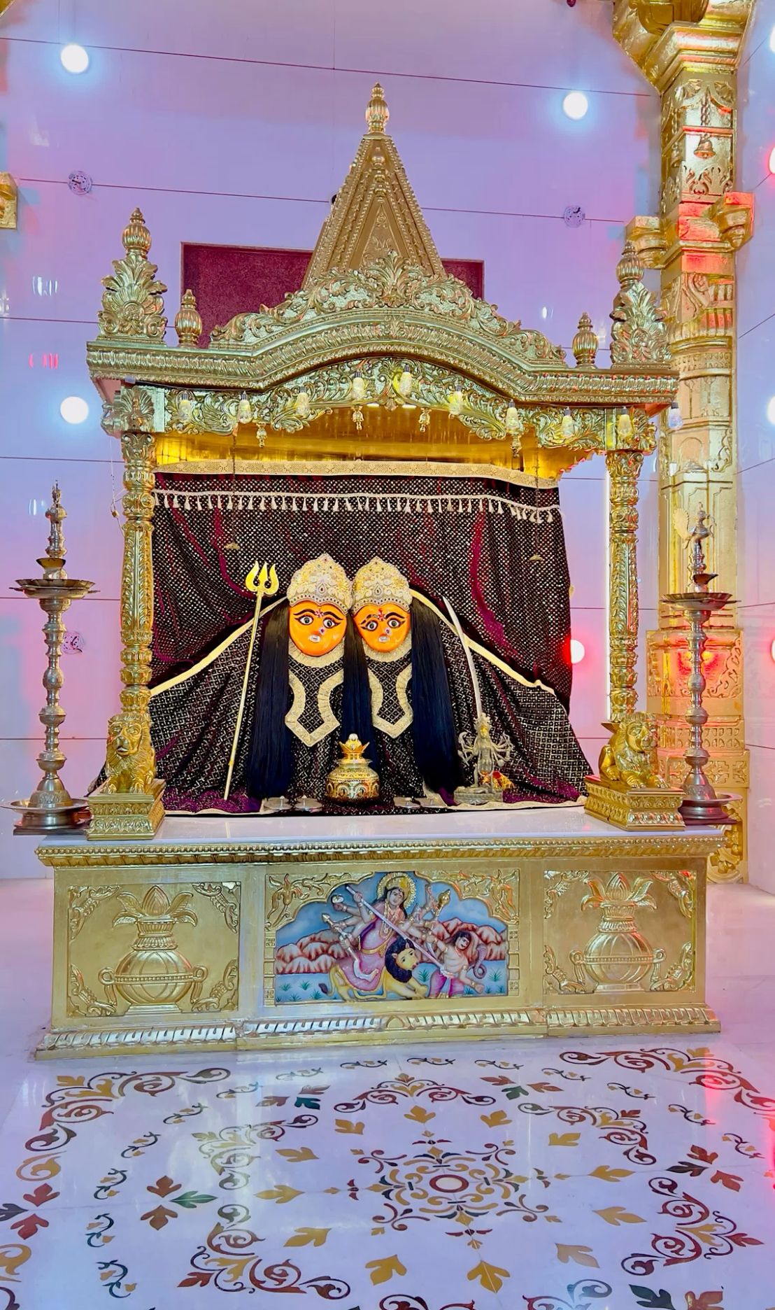 Chamunda Maa in golden temple setting