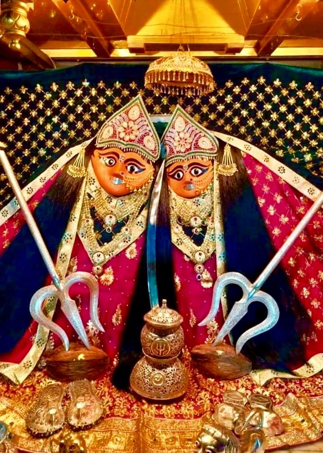 Chamunda Maa\'s protective dual-faced form