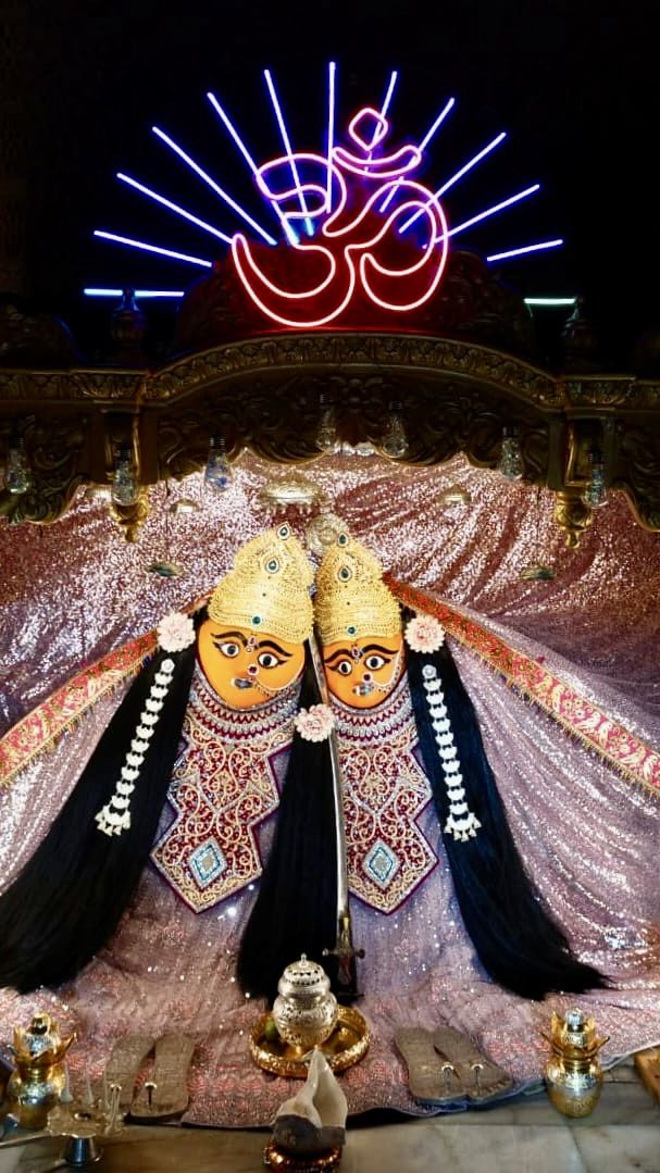 Chamunda Maa two-faced deity image