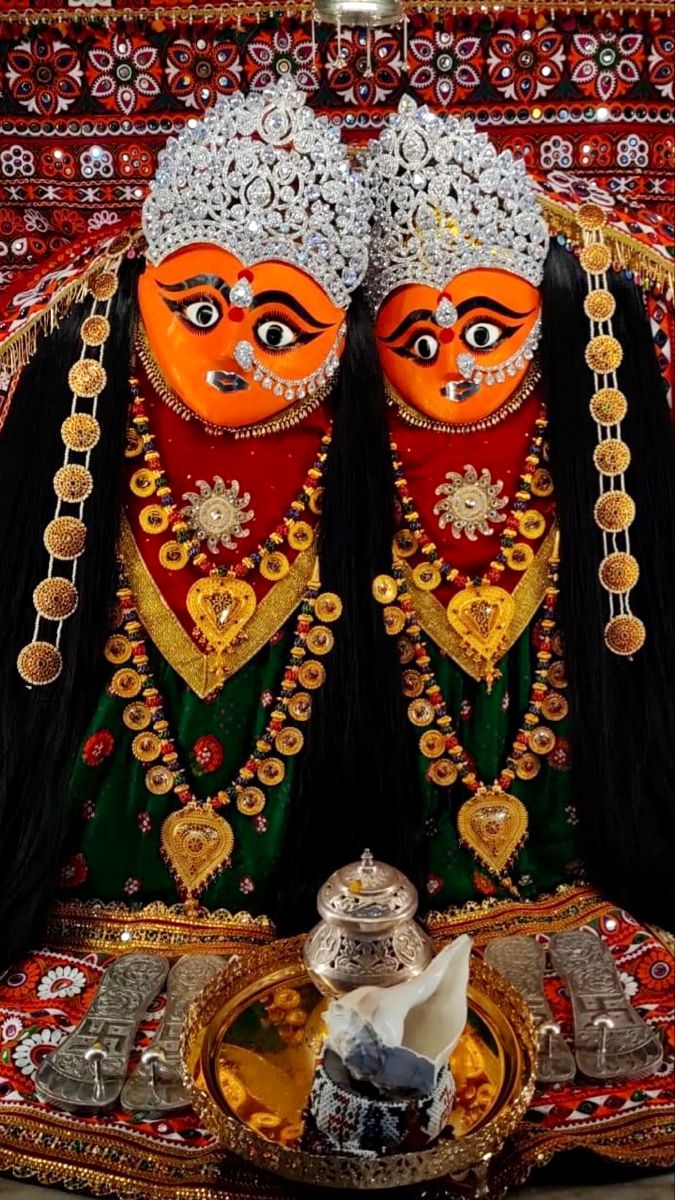 Divine Chamunda Maa dual face portrait