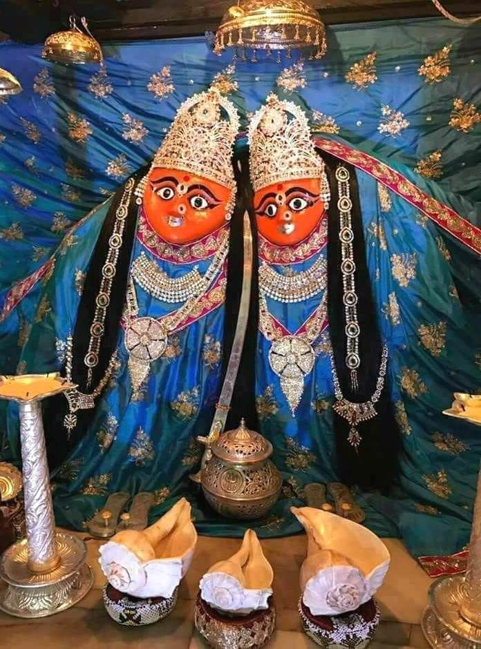 Two-headed Chamunda Maa temple offering