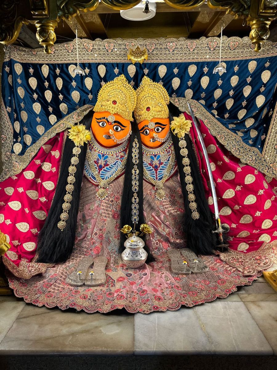 Two-faced Chamunda Maa temple deity