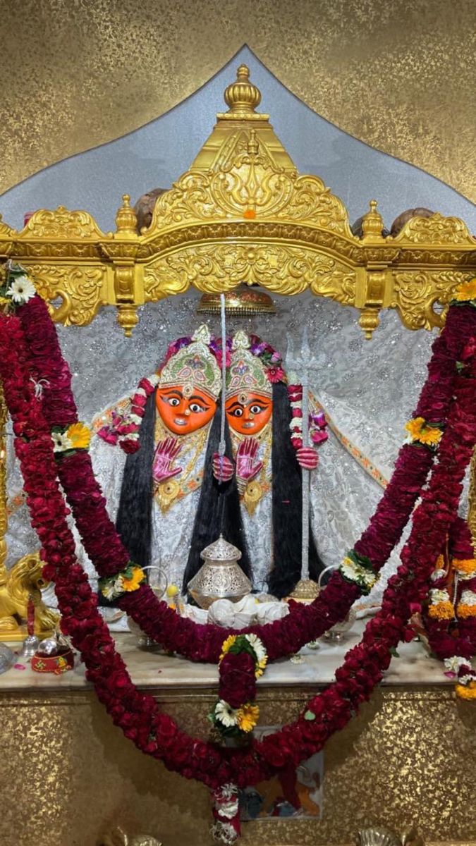 Two-faced Chamunda Maa temple statue