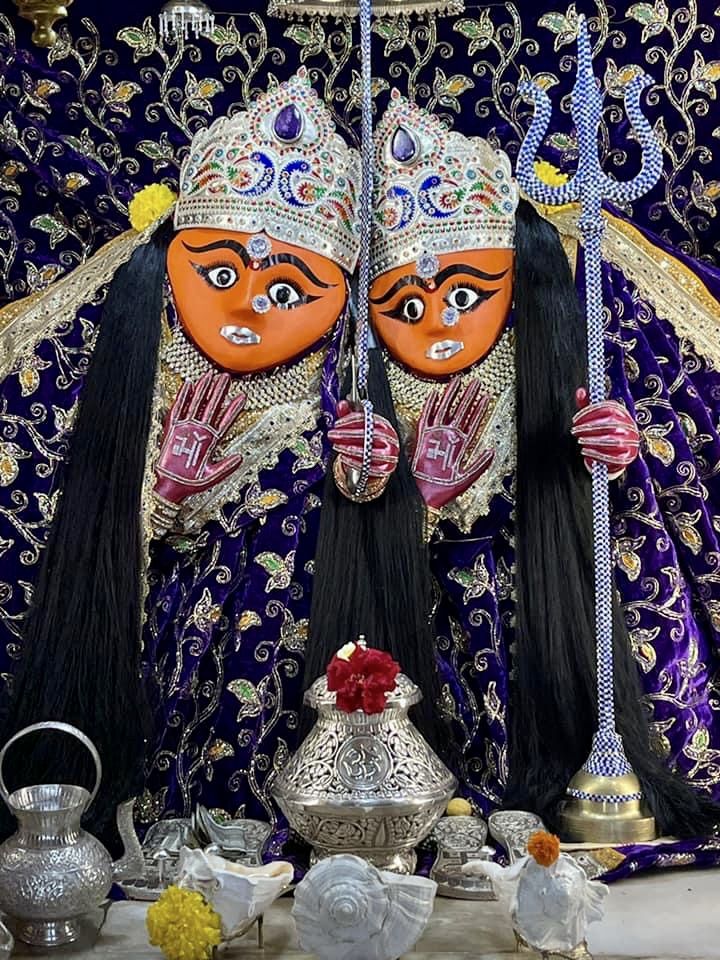 Two-faced Chamunda Maa divine image