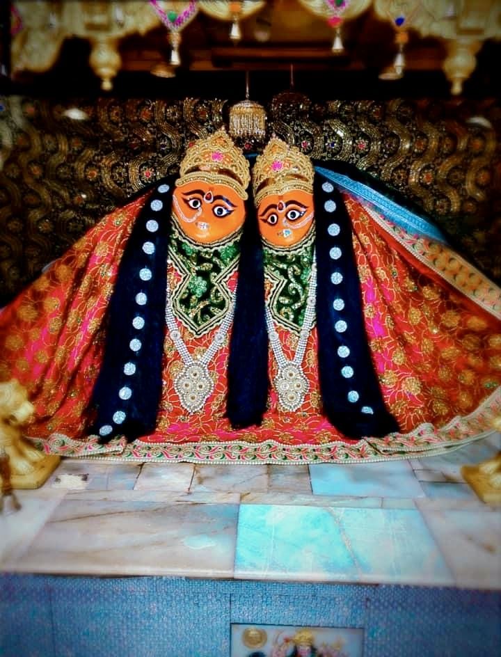 Two-faced Chamunda Maa temple idol