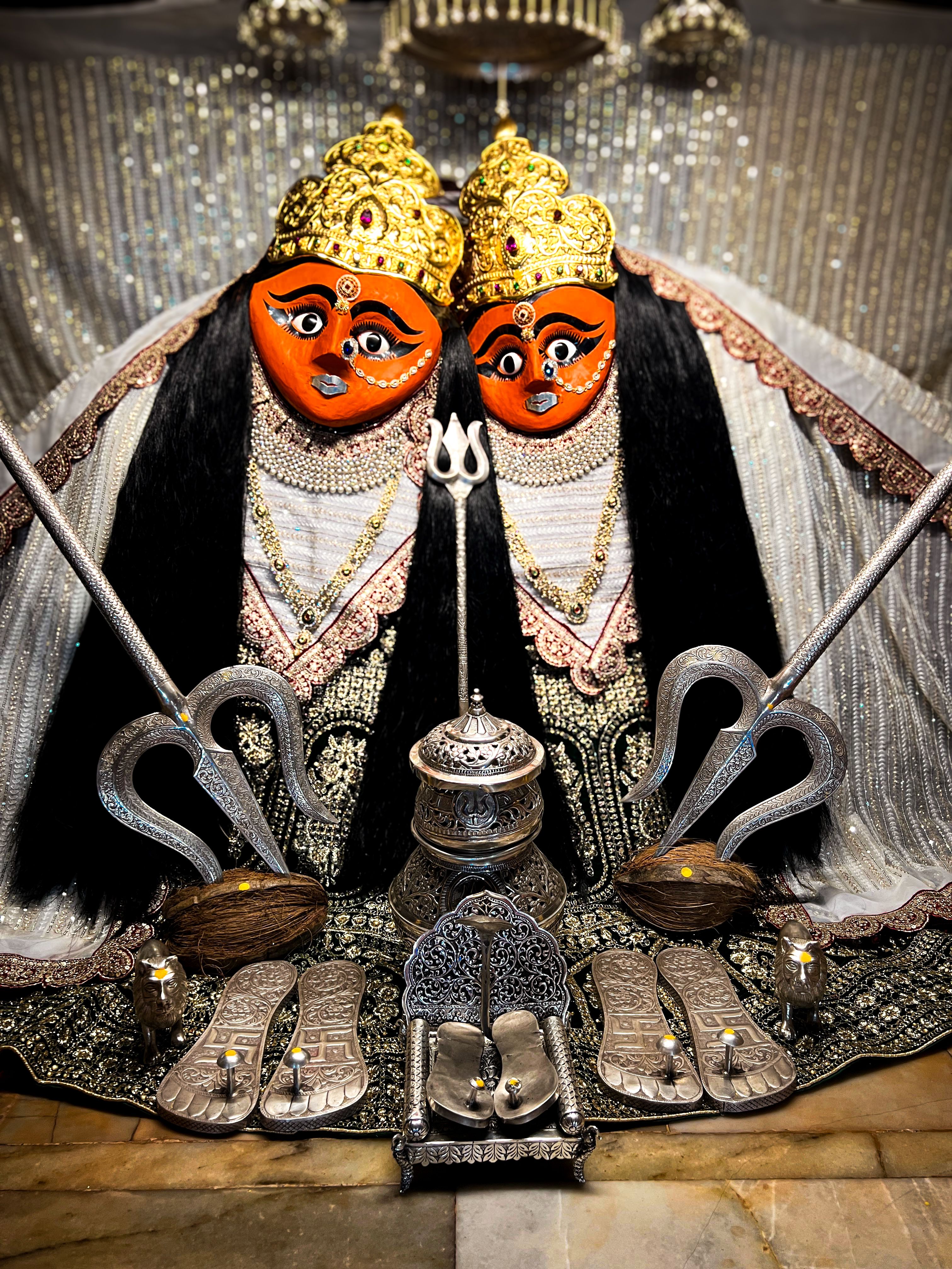 Chamunda Maa twin faces temple deity