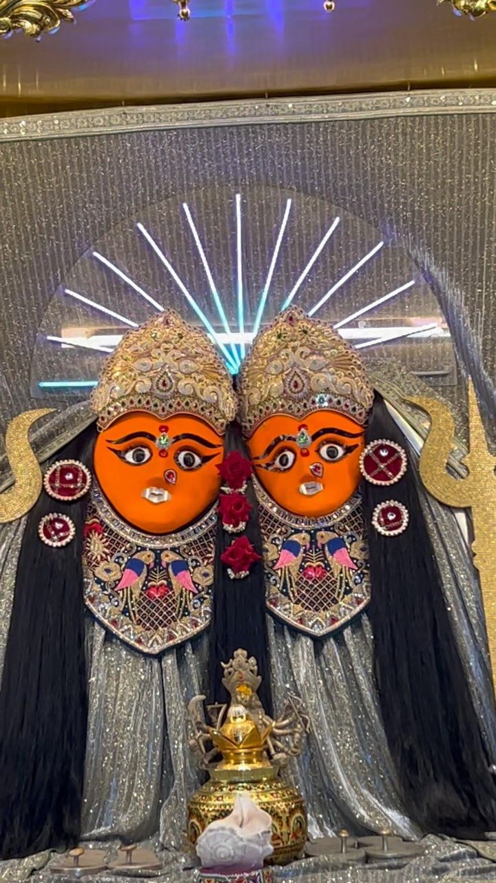 Chamunda Maa twin faces devotional image