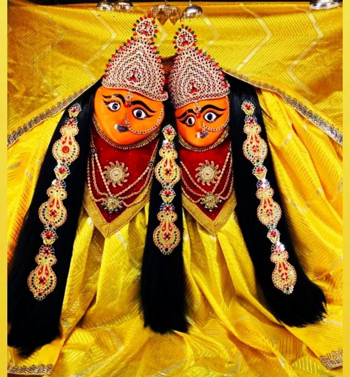 Two-faced Chamunda Maa devotional image