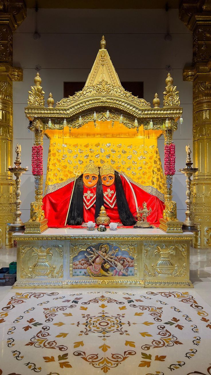 Chamunda Maa in golden temple setting