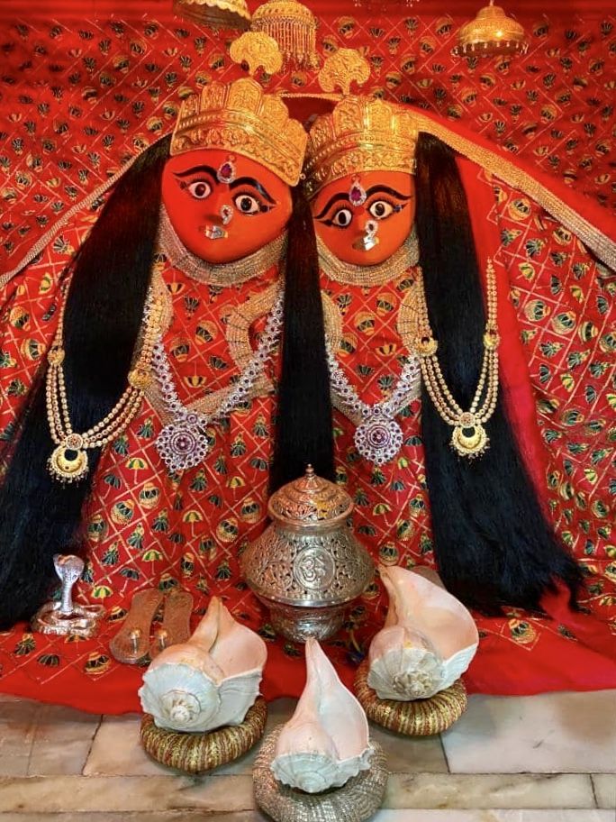 Chamunda Maa dual-headed goddess wallpaper.