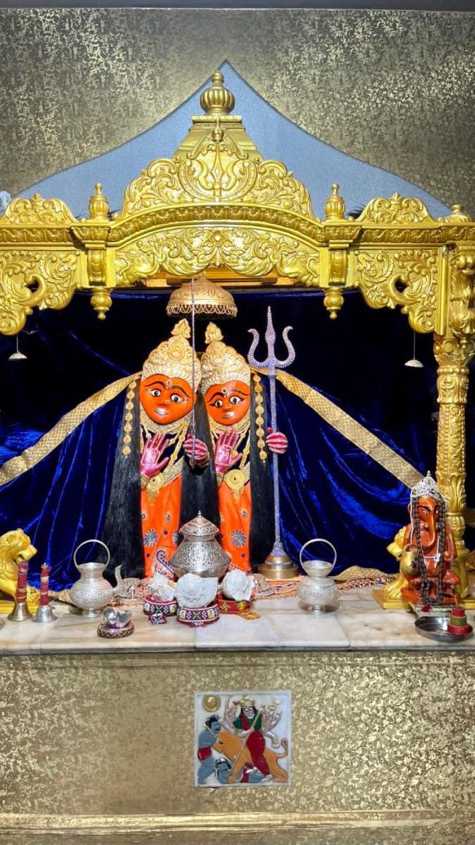 Two-headed Chamunda Maa temple idol