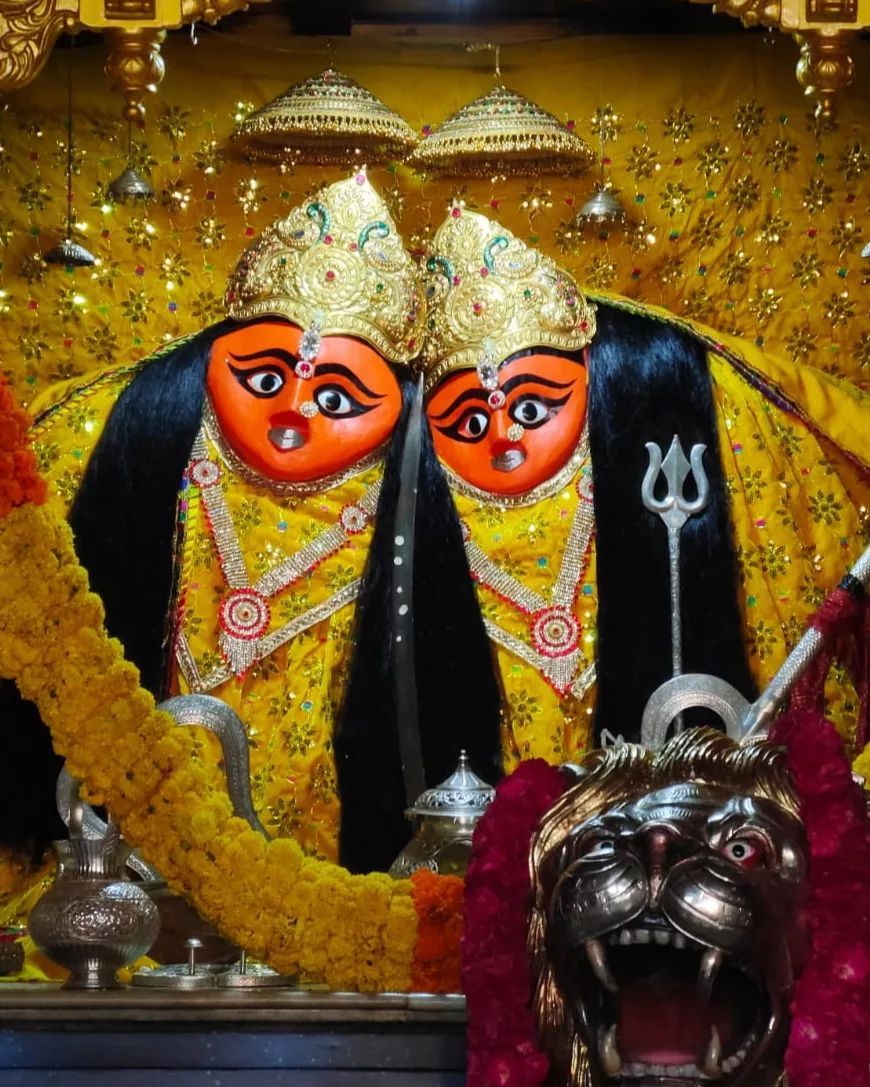 Two-headed Chamunda Maa temple worship