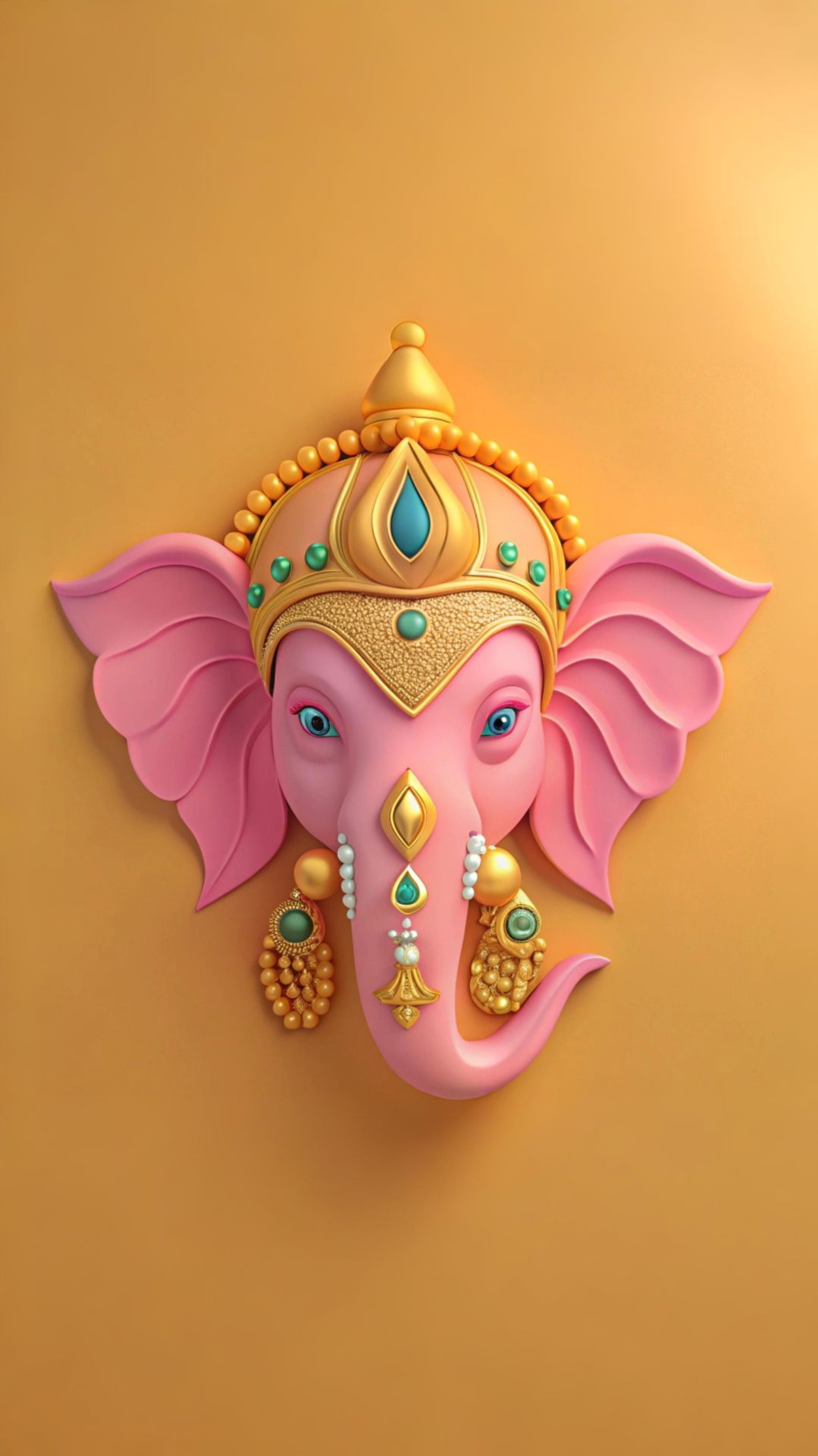 Close-up of Lord Ganesha\'s face