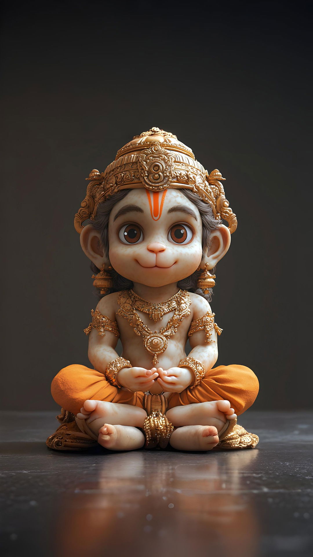 Little Hanuman in prayerful pose