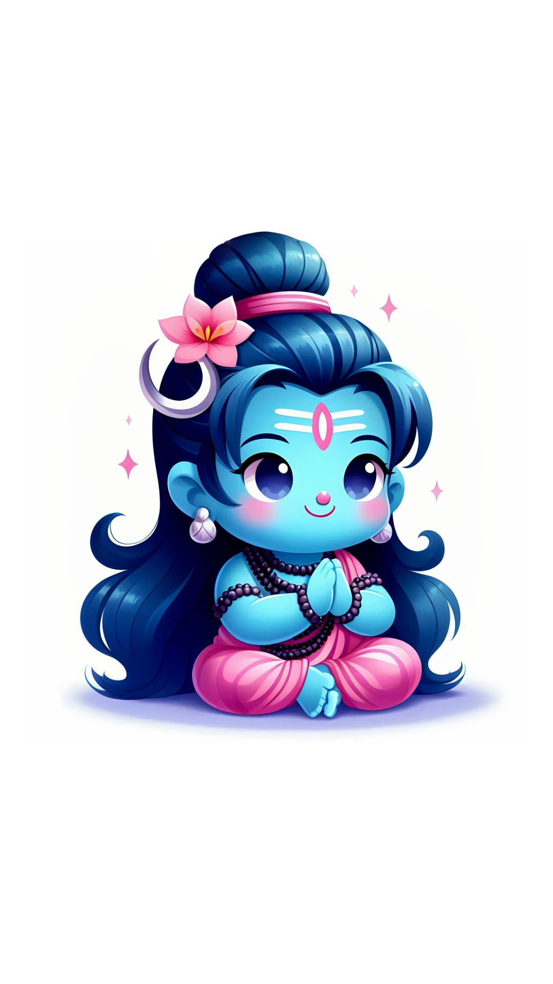 Adorable baby Shiva in prayer pose