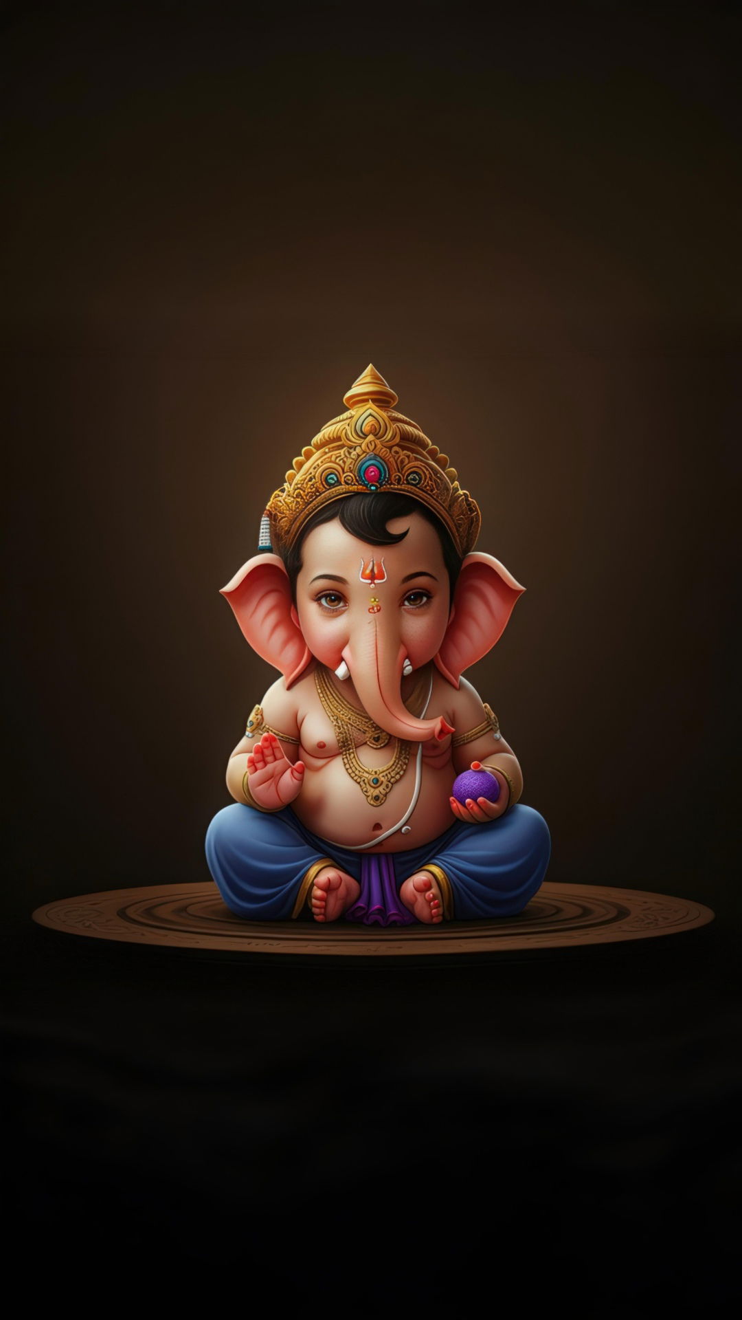 Lord Ganesha in peaceful repose