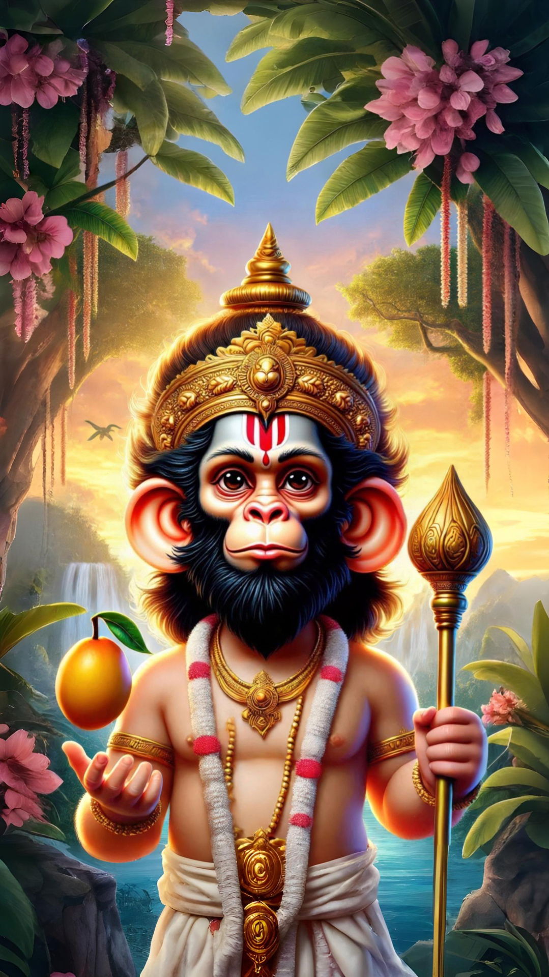 Hanuman blessed with forest setting