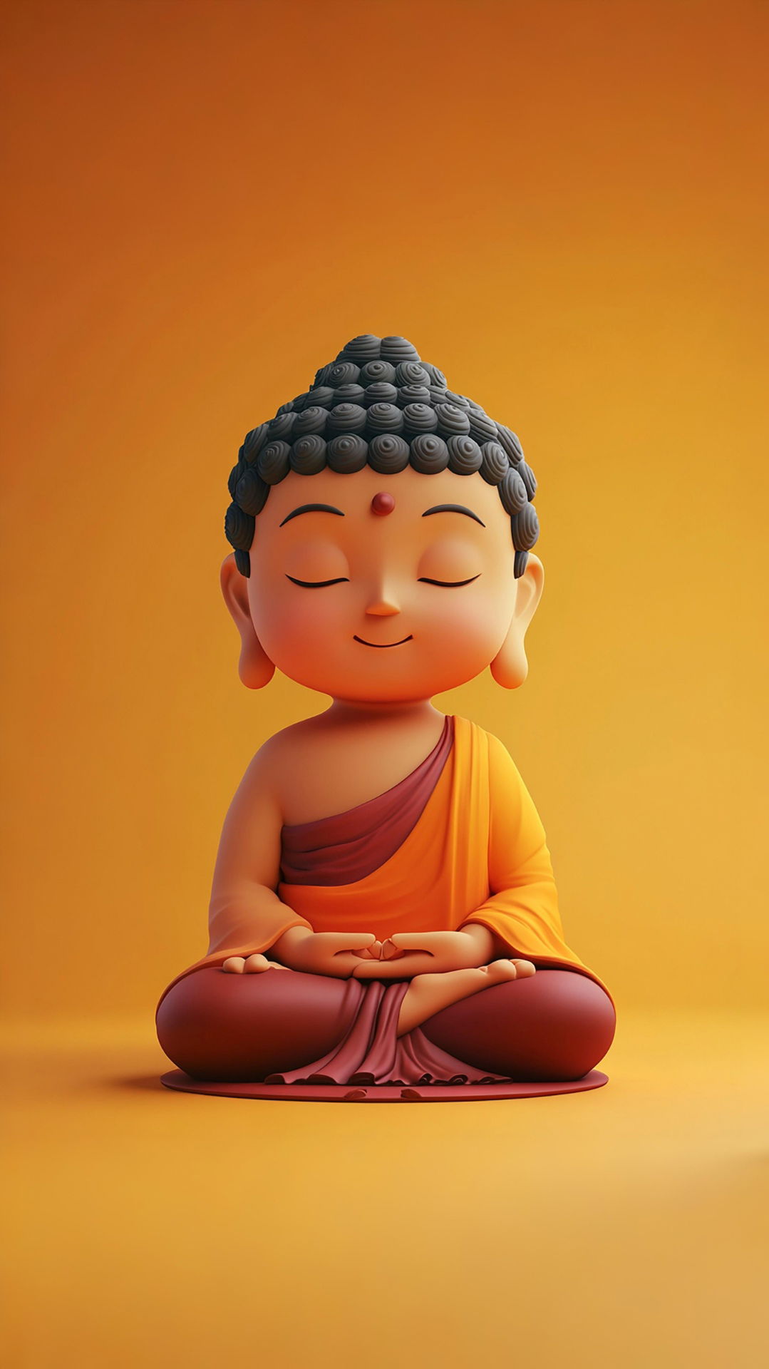 Buddha in meditative lotus position.