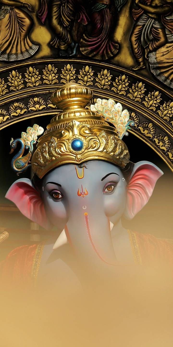 Close-up of Lord Ganesha\'s face