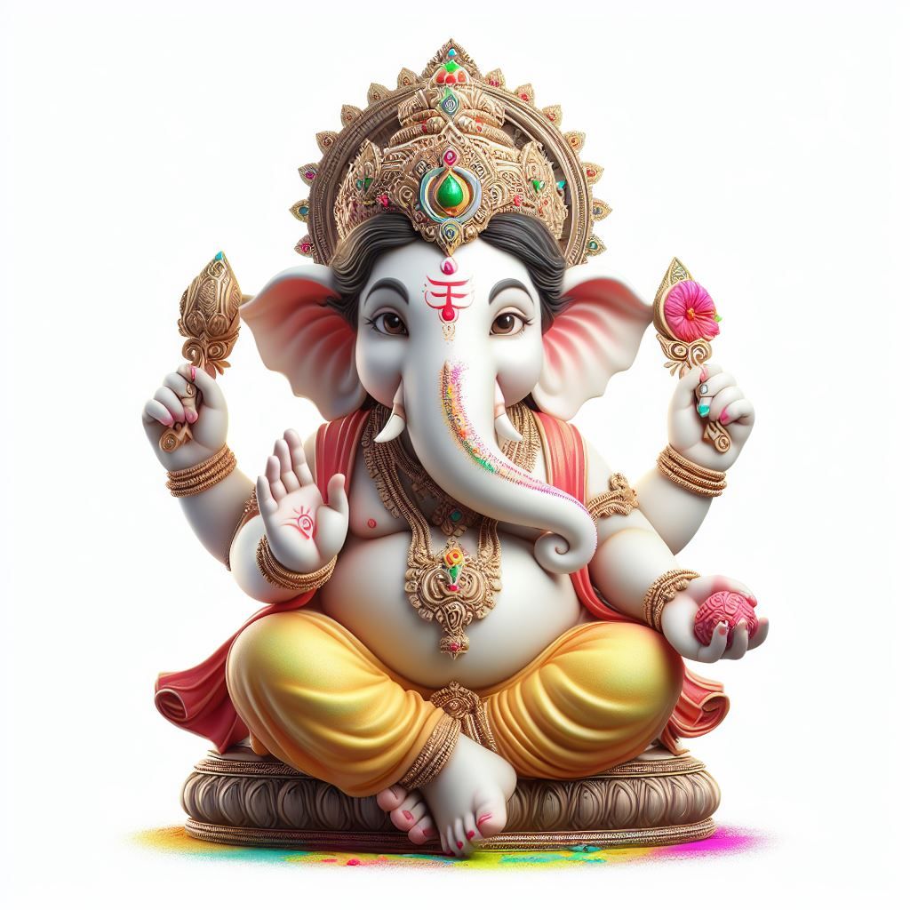 Lord Ganesha offering a modak