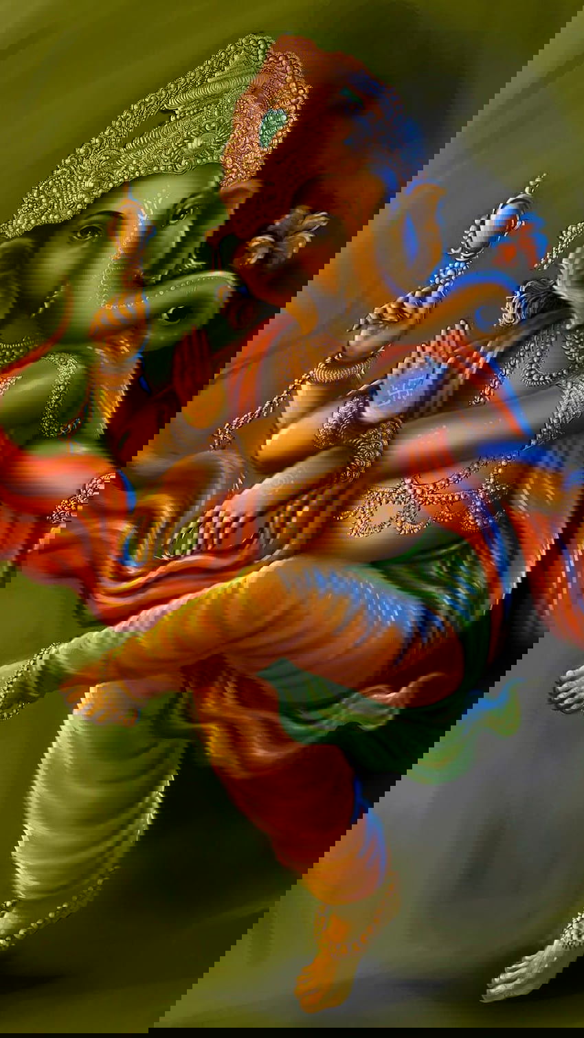 Lord Ganesha dancing with blessings