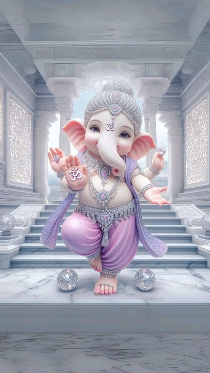 Lord Ganesha welcomes with open arms.