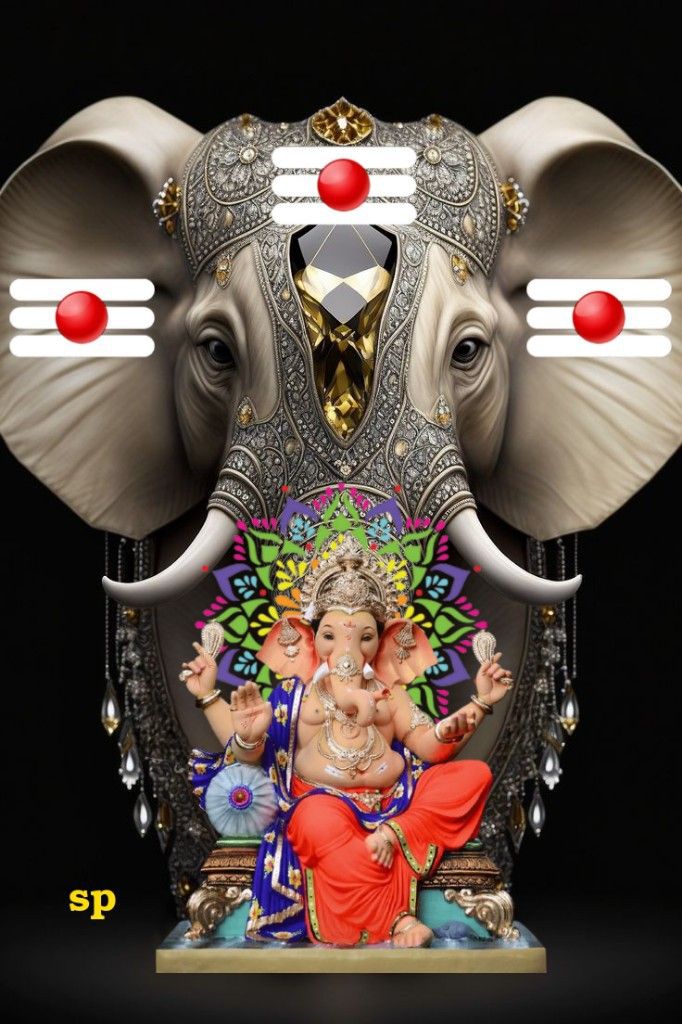Lord Ganesha\'s divine and majestic form