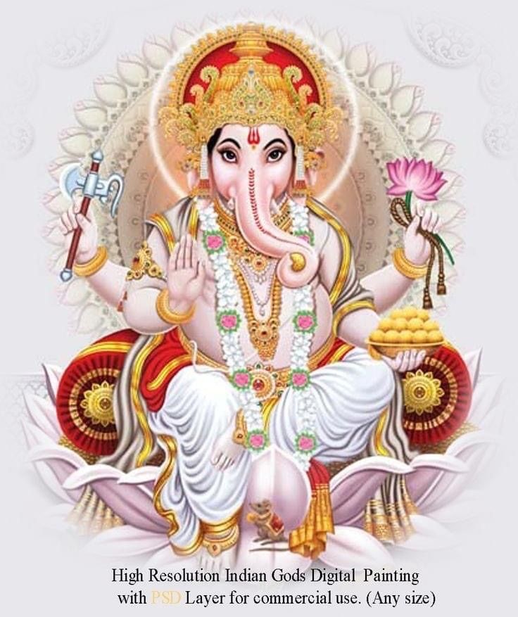 Lord Ganesha bestows blessings on devotees