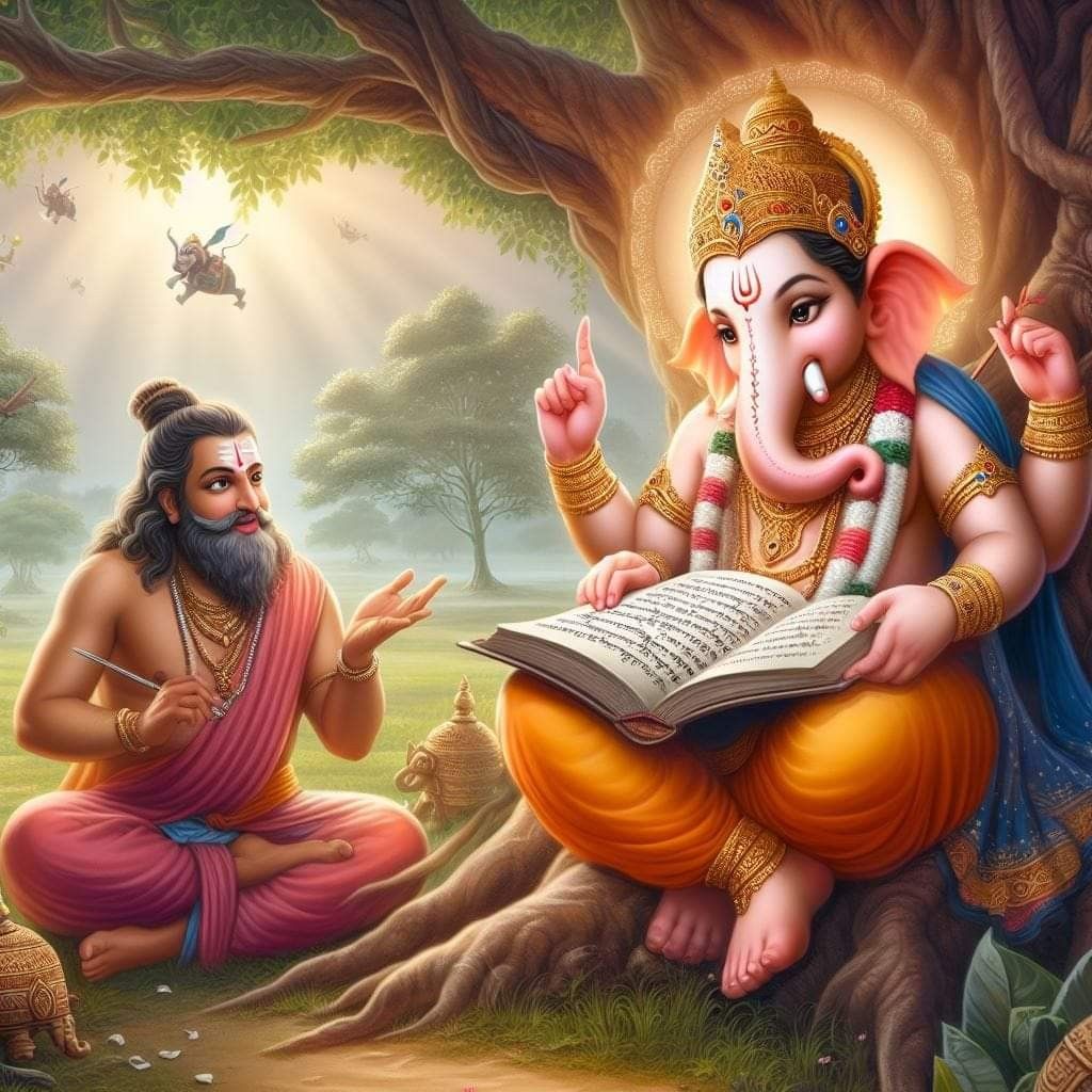 Ganesha narrates to Veda Vyasa.