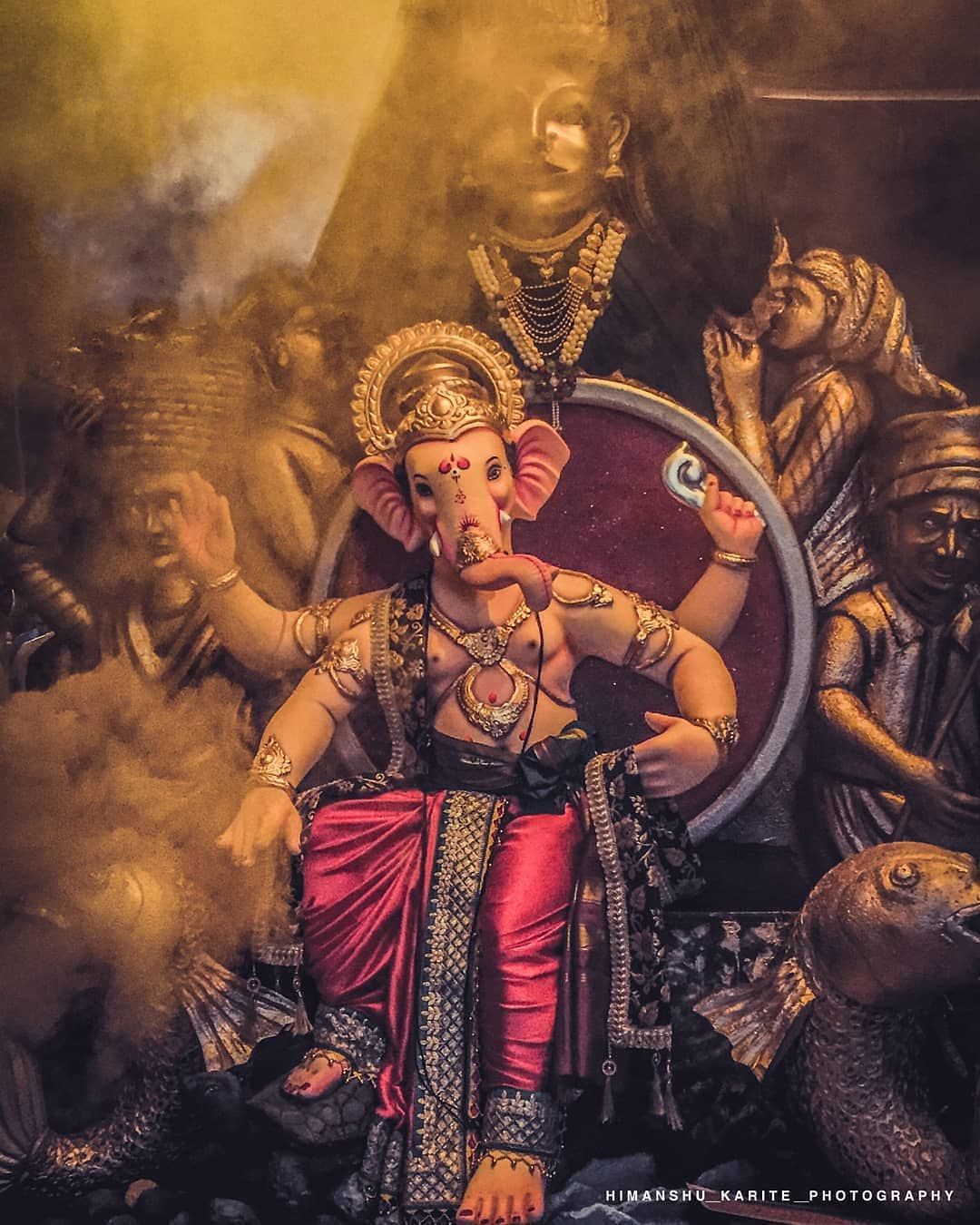 Lord Ganesha, a majestic idol