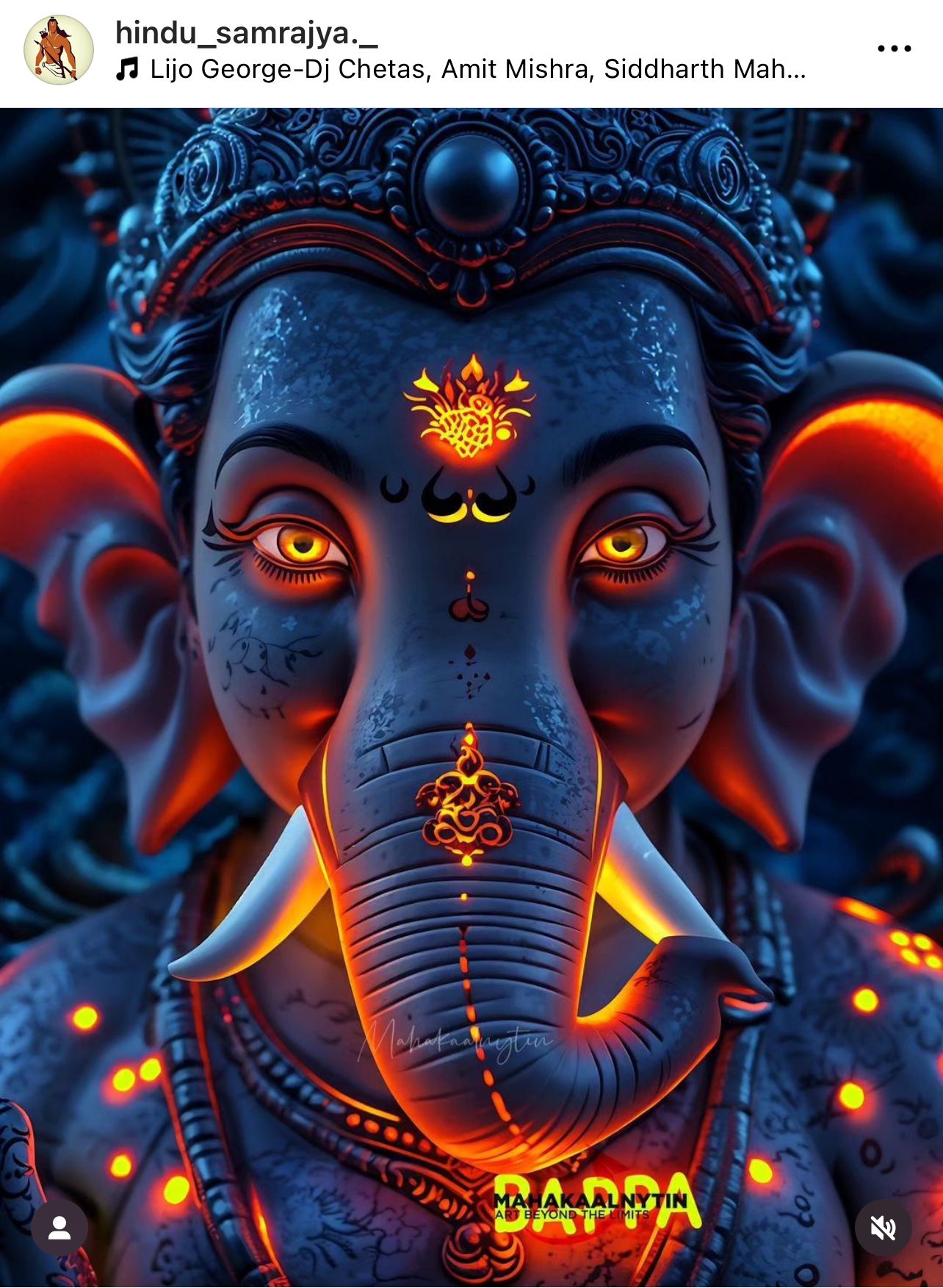 Detailed digital art of Lord Ganesha